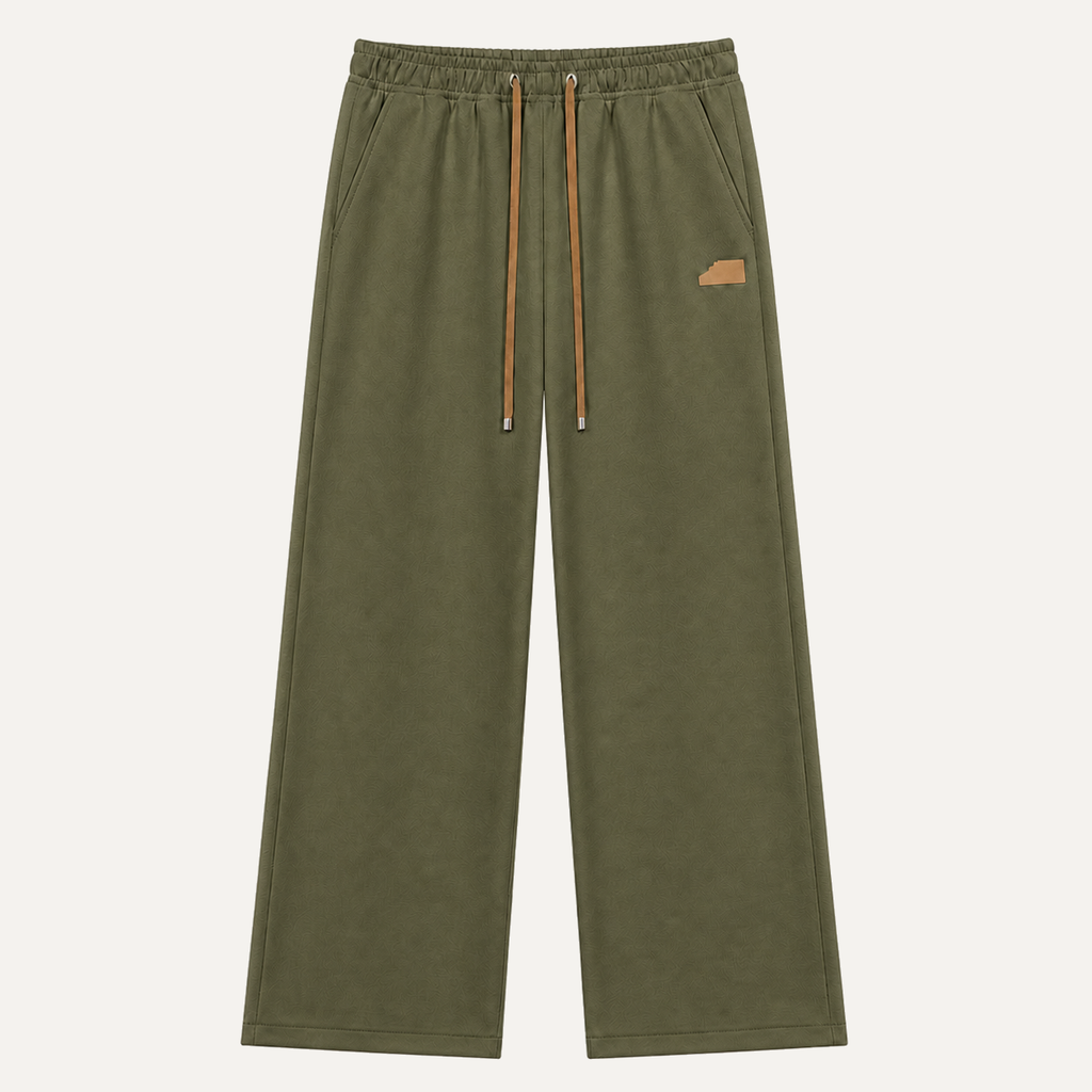 Pantalon à cordon Vert militaire packshot droit