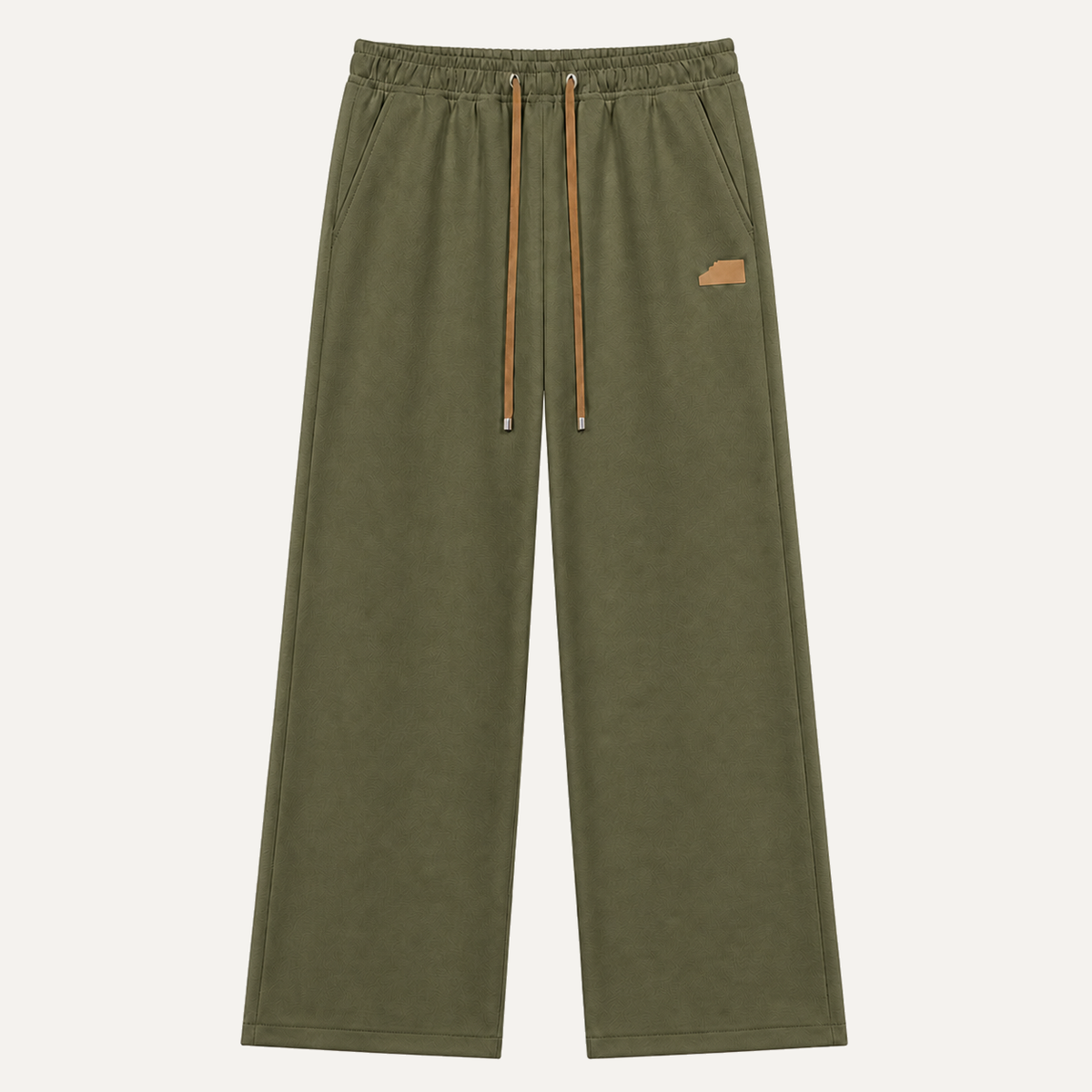 Pantalon à cordon Vert militaire packshot droit