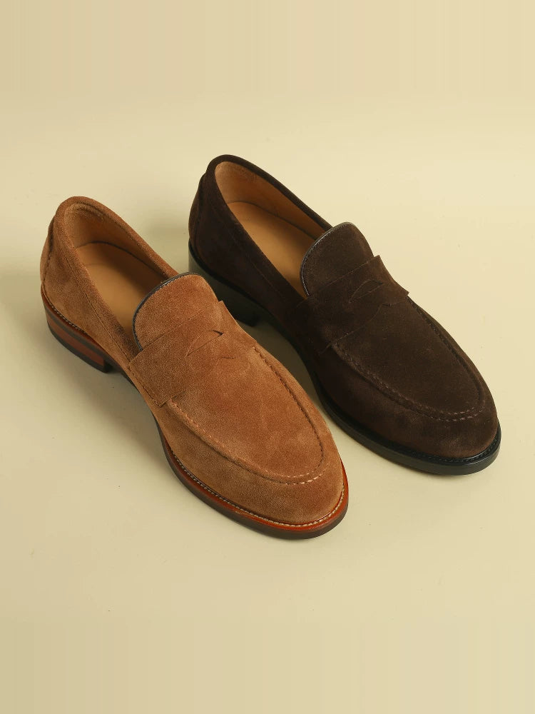 Mocassins Elian en daim souple à enfiler – vue 1