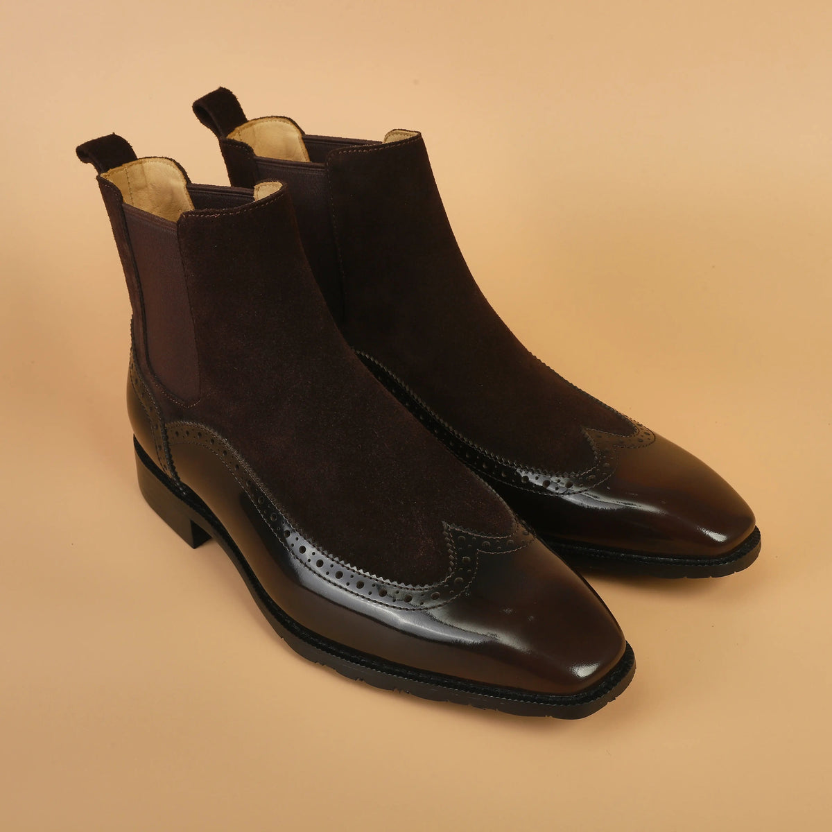 IVAREE — Bottines Chelsea Ewan en cuir brogue — vue 3
