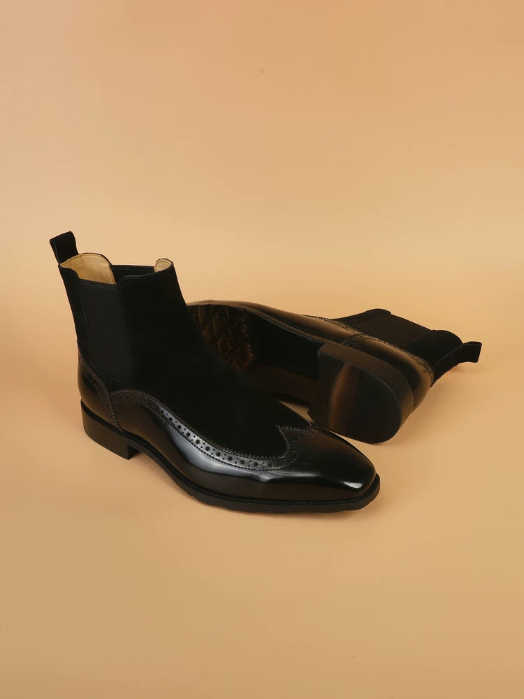 IVAREE — Bottines Chelsea Ewan en cuir brogue — vue 4