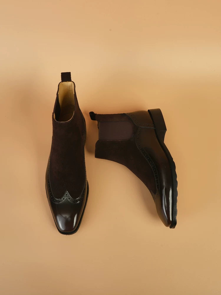 IVAREE — Bottines Chelsea Ewan en cuir brogue — vue 5