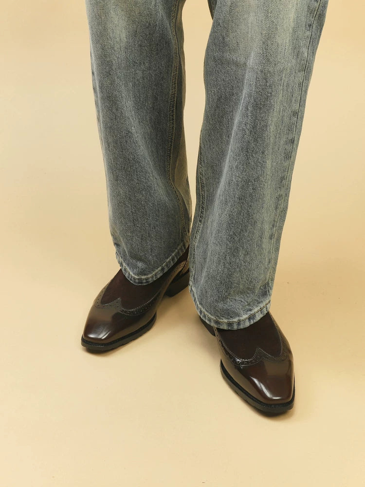 IVAREE — Bottines Chelsea Ewan en cuir brogue — vue 6