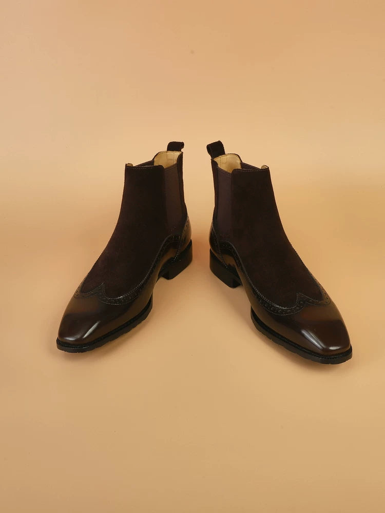 IVAREE — Bottines Chelsea Ewan en cuir brogue — vue 7