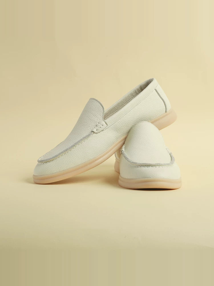 Mocassins Nolan en cuir souple – vue 1