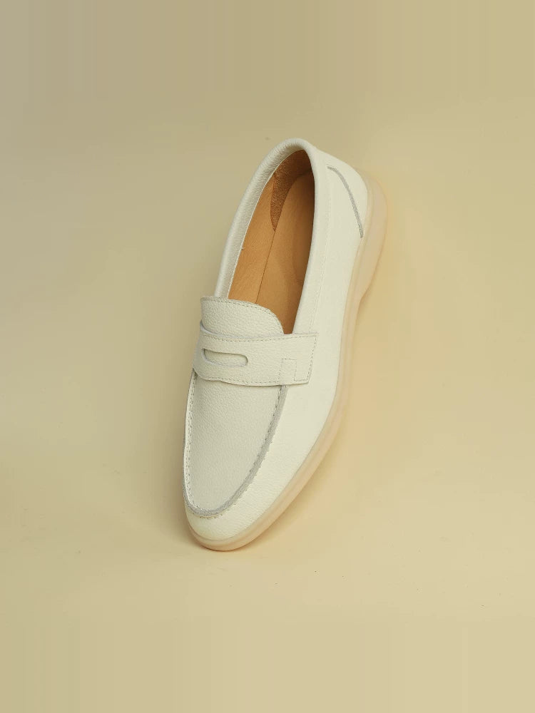 Mocassins Joren en cuir grainé – vue 1