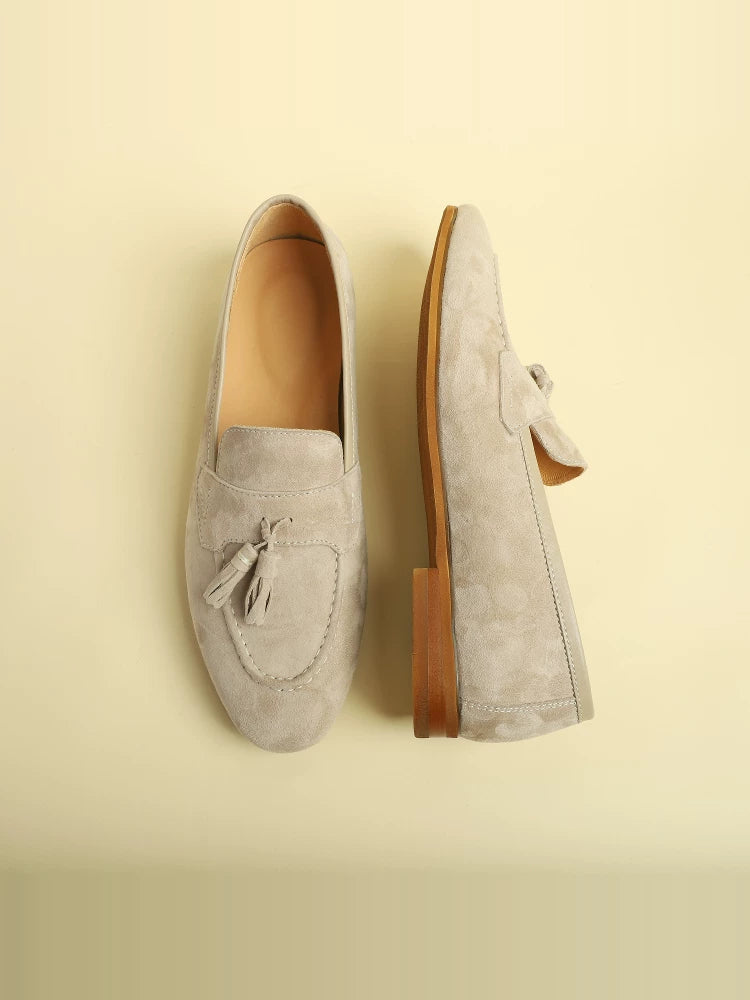 IVAREE — Mocassins Aven en daim à pampilles — vue 4