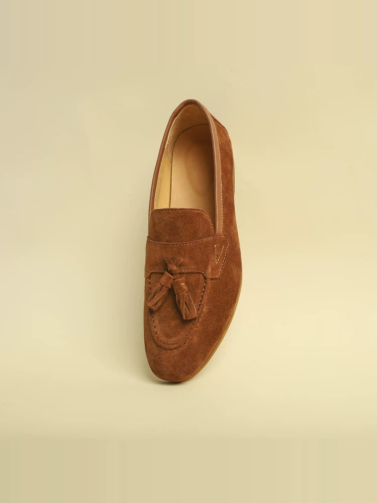 IVAREE — Mocassins Aven en daim à pampilles — vue 6