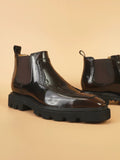 IVAREE — Bottines Chelsea Cael en cuir à semelle épaisse