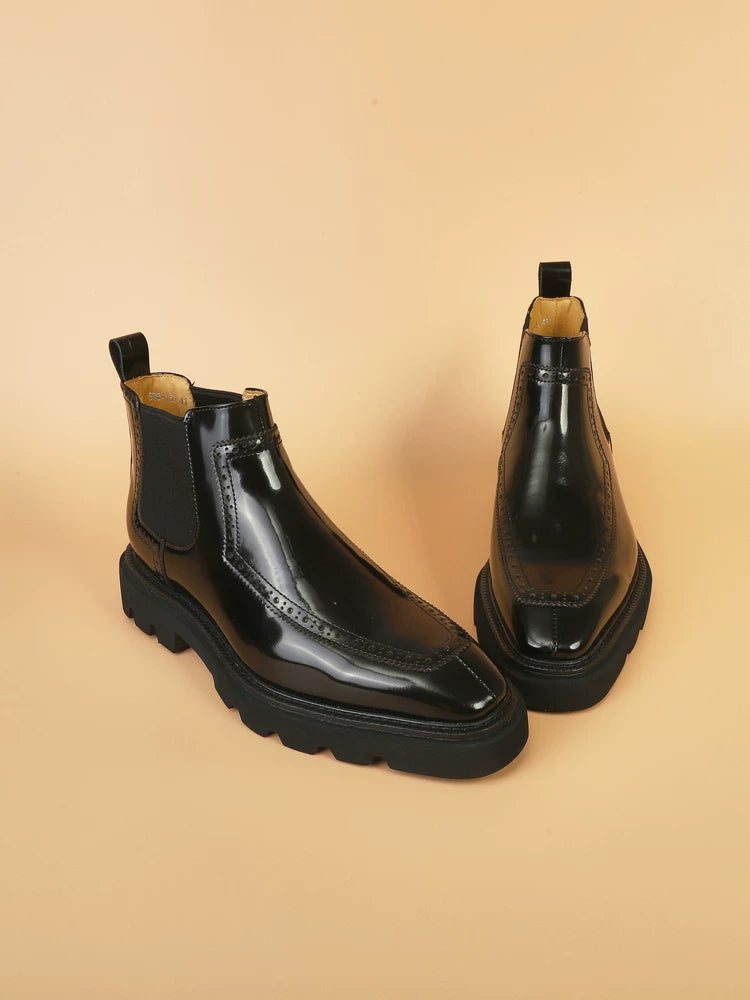 IVAREE — Bottines Chelsea Cael en cuir à semelle épaisse — vue 4