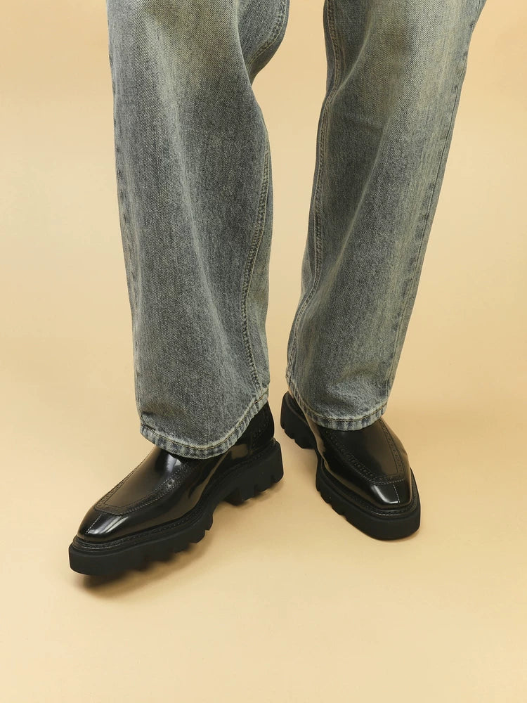 IVAREE — Bottines Chelsea Cael en cuir à semelle épaisse — vue 7