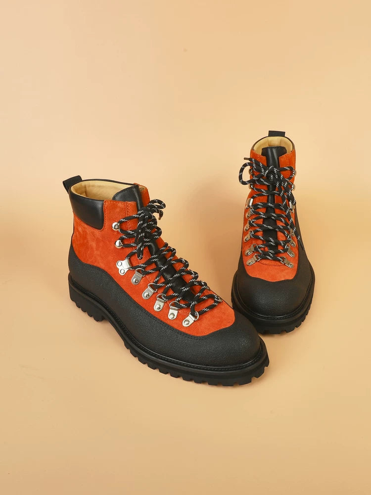 IVAREE — Bottines Tieron en daim à semelle épaisse